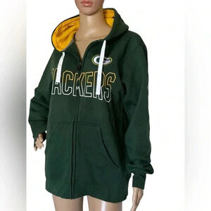GreenBay Packers NFL Proline Hoodie By Fanatics Men  Size S Full Zip EUC!!